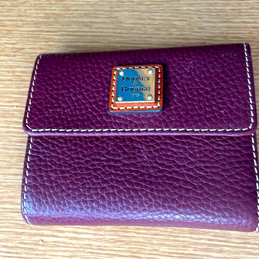Dooney and Bourke wallet plum wine